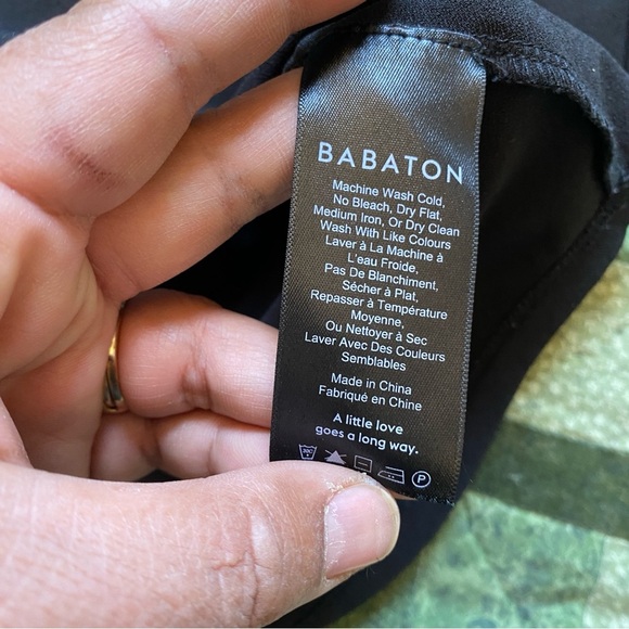 BABATON Scoop Neck Tops Size Med Black Stretch Office Career Lightweight‎ - Picture 6 of 9